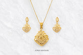 Reverie Filigree Pendant and Earrings Set | Sona Sansaar